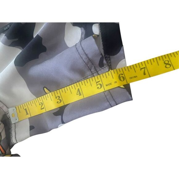 Neff Men Black Gray Yellow Duck Sunglasses Swim Trunks Stretch Boardshort Medium - Picture 4 of 9